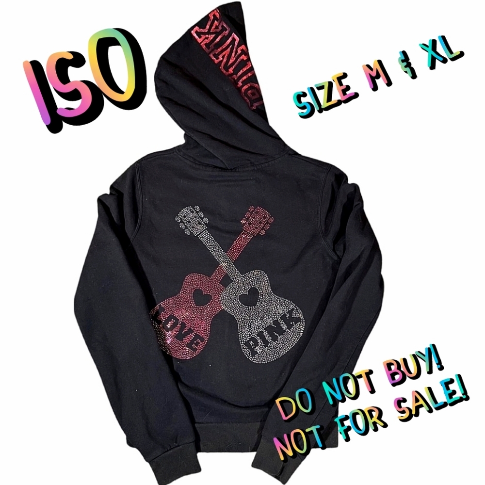 ISO! Victoria's Secret Pink Guitar Bling Hoodies! Need a Size M & XL!